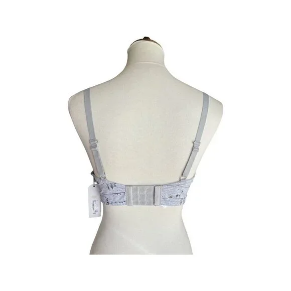 Ambrielle Holiday Decoration Wonderland Print Organic Cotton RacerBack Bra Multi - Picture 3 of 11